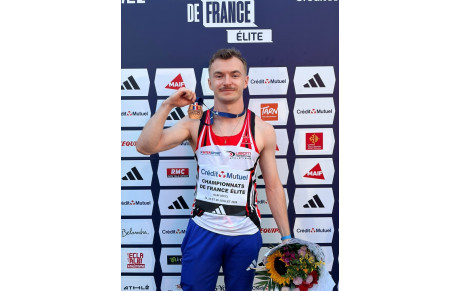 France Elite : Antoine THORAVAL médaillé sur 100m !